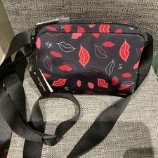 LULU GUINNESS  MULTI LIP FLURRY BESSIE CROSSBODY BAG NEW WITH TAGS