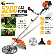 52 CC 3-in-1 Hedge Trimmer Multi Tool Petrol Strimmer BrushCutter Garden Chainsa