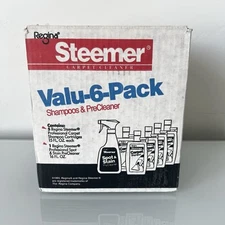 Vtg 90's NOS Valu-6-Pack Regina Carpet Cleaner Shampoo and PreCleaner