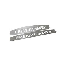Polished Stainless Steel Semi Truck Mud Flap Weights 24x4 Freightshaker Design