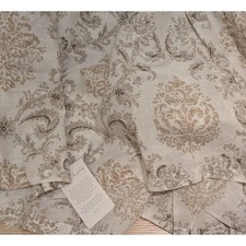 Bella Notte Linen Zia Crib Dust Ruffle Ginger Flax Bed Skirt New With Tags