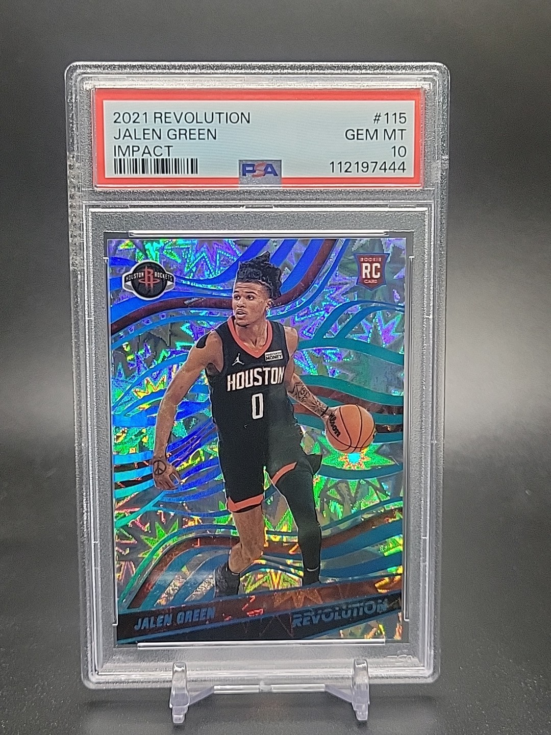Jalen Green 2021 Revolution #115 Impact /149 Rookie RC Short Print PSA 10 Rocket