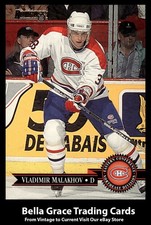 1995-96 Donruss Vladimir Malakhov #4 Montreal Canadiens NHL Hockey