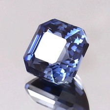 Natural 20 Ct Blue Sapphire Flawless Asscher Cut AGL Certified Loose Gemstone