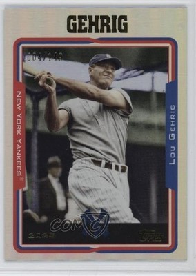 2025 Topps Archives 2005 Topps Rainbow Foilboard 4/149 Lou Gehrig #226 HOF 0p1e