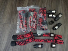 5 Rod Building Wrapping camo 3pc split grip w/Fuji size 17 seat sets NEW COLOR