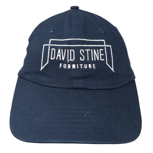 David Stine Furniture Strapback Baseball Cap Blue One Size Adjustable 6 Panel