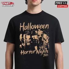 Horror Nights 2025 Halloween T-Shirt, Spooky Haunted House Tee, Halloween Gift