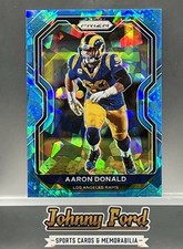 Aaron Donald 2020 Panini Prizm Blue Ice Prizm #96/99 Los Angeles Rams #277