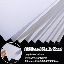 Biała blacha ABS Plastikowy arkusz Model Board Zrób to sam Model 0,5/0,8/1/1,5/2/3/4/5mm ﻿