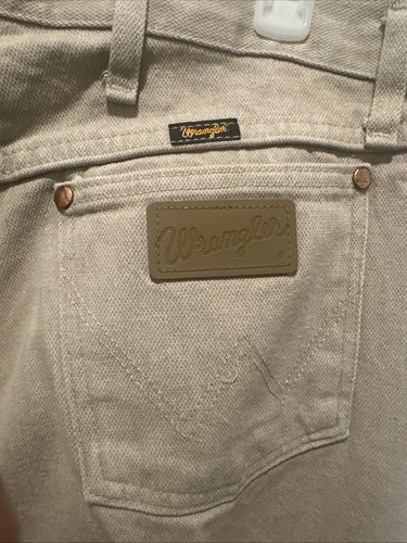 jeans wrangler taglio cowboy taglia 36X34 marrone 100% cotone/western rodeo/country boy - Foto 10 di 10