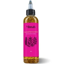 Minnah Hair Growth Oil, Extra Strength Rosemary Fenugreek Castor Oil, Natural...