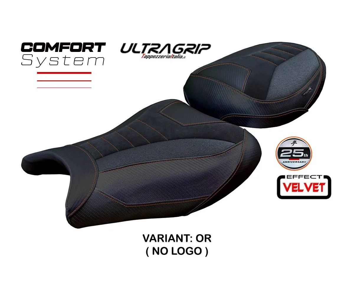 Seat cover Denia Velvet UG Comf Orange Tpz SUZUKI GSX R 1300 HAYABUSA 2021 2026