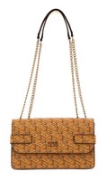Guess Atene Convertible Xbody Flap Schultertasche Tasche Yellow Logo Senfgelb