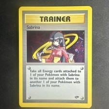 Pokémon TCG Sabrina Gym Challenge 20 Unlimited Holo Rare NEAR Mint - SIEHE FOTOS