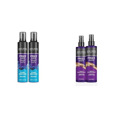 John Frieda Frizz Ease Curly Hair Reviver Mousse Enhances Curls, a Soft... 