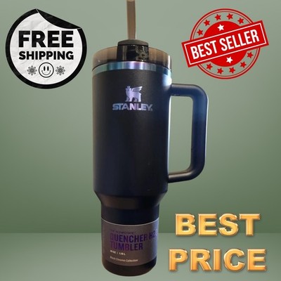 40 Oz Black Chroma Insulated Tumbler with Handle & Straw Lid   Stainless Steel T