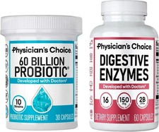 Choice 60 Billion Probiotic & Digestive Enzymes Digestive Health HOT