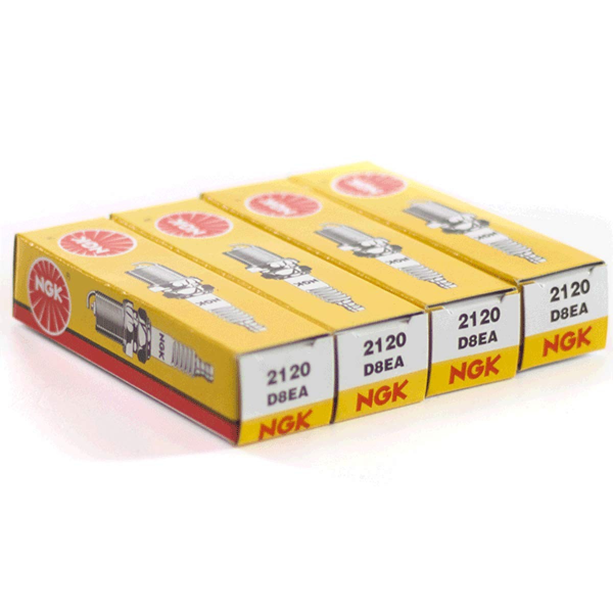 NGK 2120 D8EA Spark Plug - Pack of 4 