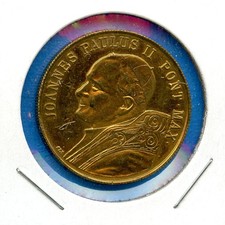Pope John Paul II Rome Italy Catholic Church Vatican 1.25  Medal