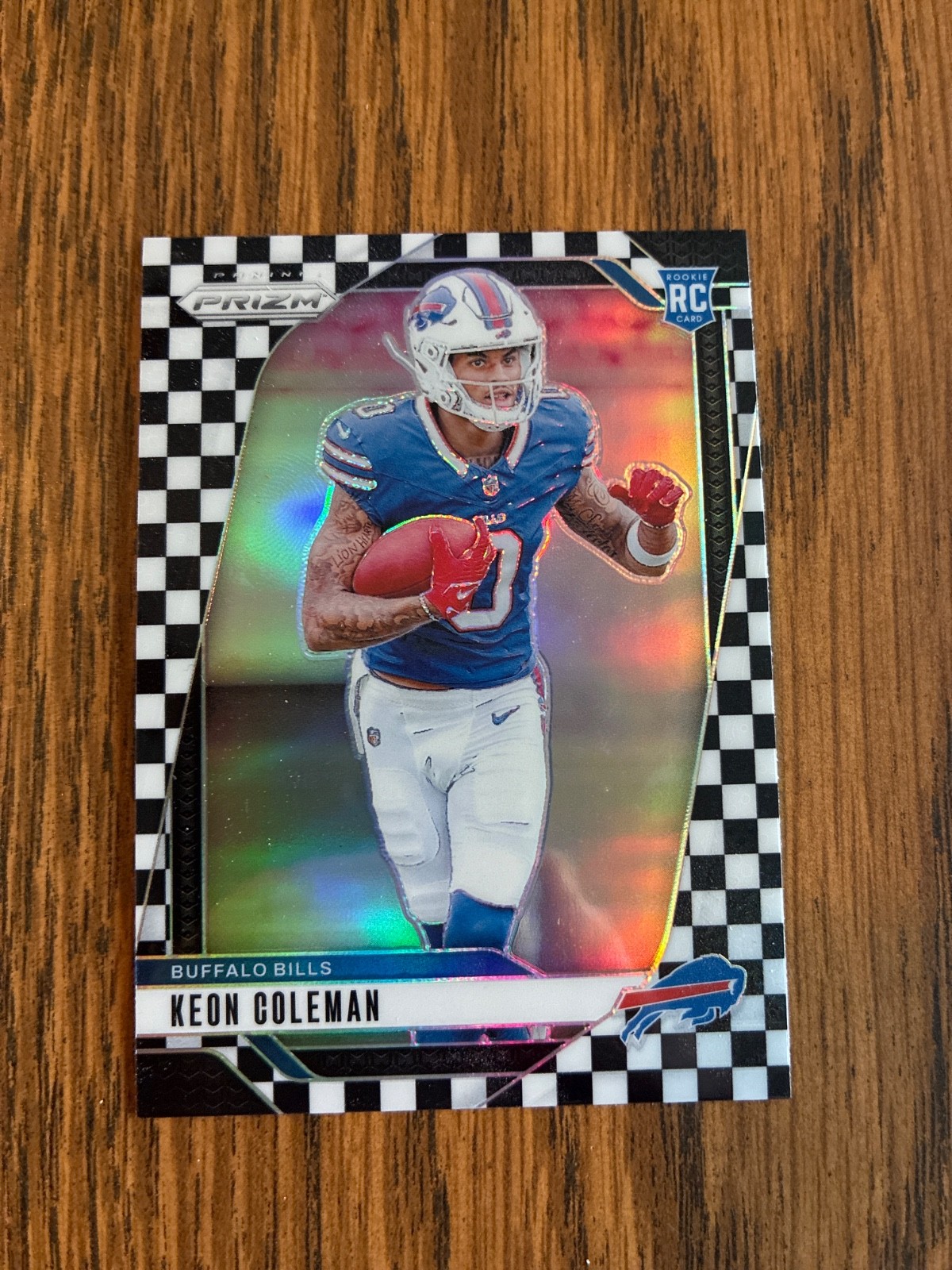 2024 Panini Prizm - Rookies Keon Coleman #362 Black & White Checker Prizm (RC)