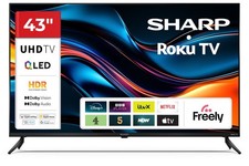Sharp 43HJ4125K 4K Ultra HD LED USB/HDMI Frameless 43