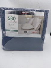 Kirkland Signature 680TC 6pc Sheet Set King Size Vintage Indigo