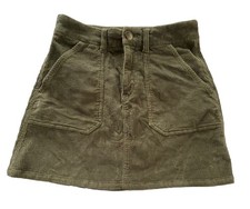 American Eagle High Rise A-Line Corduroy Super Stretch Mini Skirt Size 4