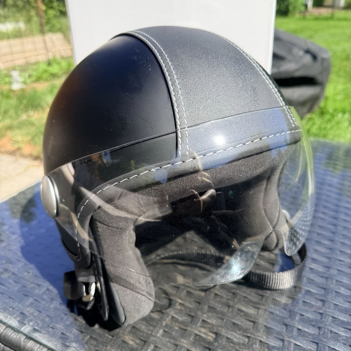 Vespa Black Motorcycle & Powersports Helmets for sale | eBay