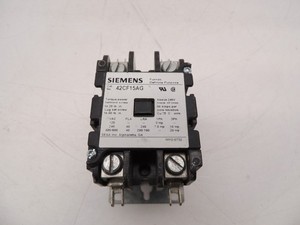 SIEMENS 42CF15AG 40A Contactor 2 Pole 208-240VAC Coil