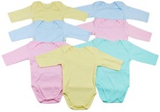 ToBeInStyle Babys' 4 Pack of 3/4 6-9 Months Old, Pastel Colors 4 Pack 