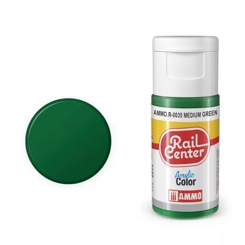 Ammo MIG AMMOR0035 Rail Center Medium Green Paint (20ml) New