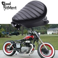 Molla Sedile Solo Moto per Harley Honda Yamaha Chopper Bobber Universale Nero