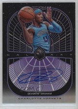 2019 Panini Obsidian Galaxy Electric Etch Purple 69/75 Devonte' Graham Auto 1dl2