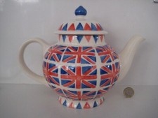 EMMA BRIDGEWATER UNION JACK FLAG DESIGN QUEEN JUBILEE COMMEMORATIVE LARGE TEAPOT