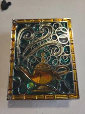 DISNEY PIN STORYBOOK PRINCESS JASMINE ~ ALADDIN JUMBO STAINED GLASS PINS LE 1000