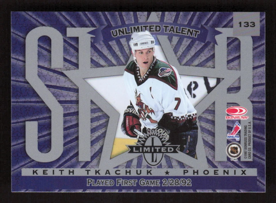 1997-98 Donruss Limited #133 Daymond Langkow / Keith Tkachuk - Image 2 of 2