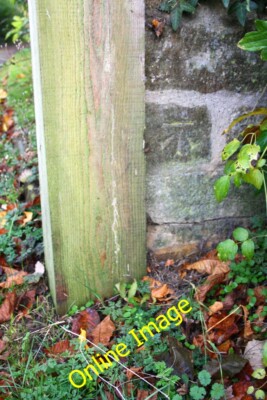 Foto 6x4 Benchmark am Tor zur Straße nach Bladon Heath Woodstock \/SP4416 c2014