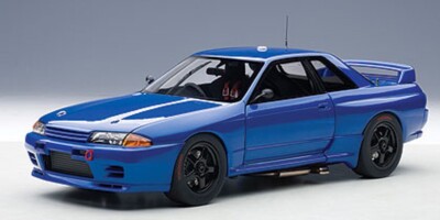 AUTOart NISSAN SKYLINE GT-R （R-32）1/18 1/18 AUTOART 89281 1992 NISSAN SKYLINE GT-R R32 BATHURST Blue