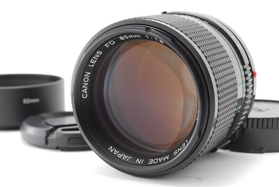 Canon New FD 85mm f/1.8 Portrait Prim MF Lens w/Hood+Case Canon New FD 85mm f/1.8 Portrait Prim MF Lens w/Hood+Case