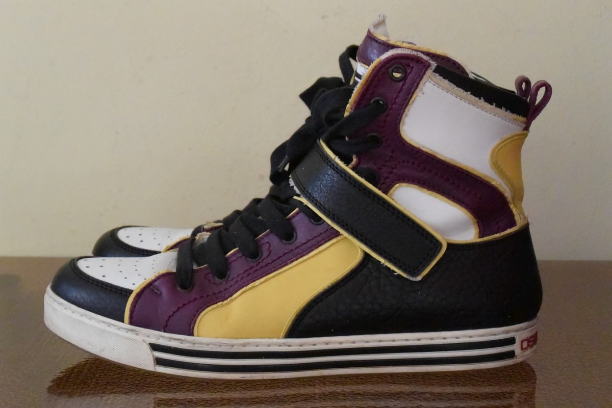 Dsquared2 Men's Leather Sneakers Hi-tops Sz. 9 | eBay Dsquared2 Men's Leather Sneakers Hi-tops Sz. 9 | eBay