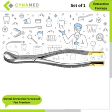Cynamed Dental Extraction Forceps 23 Fen Premium Surgical German Stainless Steel