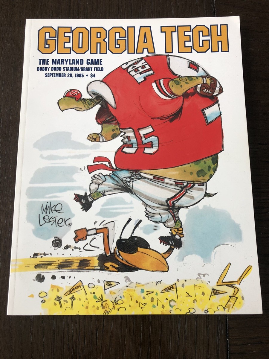 Maryland vs. Georgia Tech Football Program 1995 Mike Lester Art