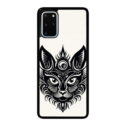 black contour cat drawing For Samsung A15 A16 S23 S24 S25 Ultra FE Non slip Case - 第 3/25 張圖片
