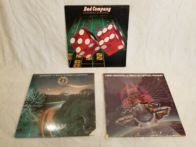 3 LP Mixed Lot ~ Bad Company, B.T.Overdrive & Graham Central Station