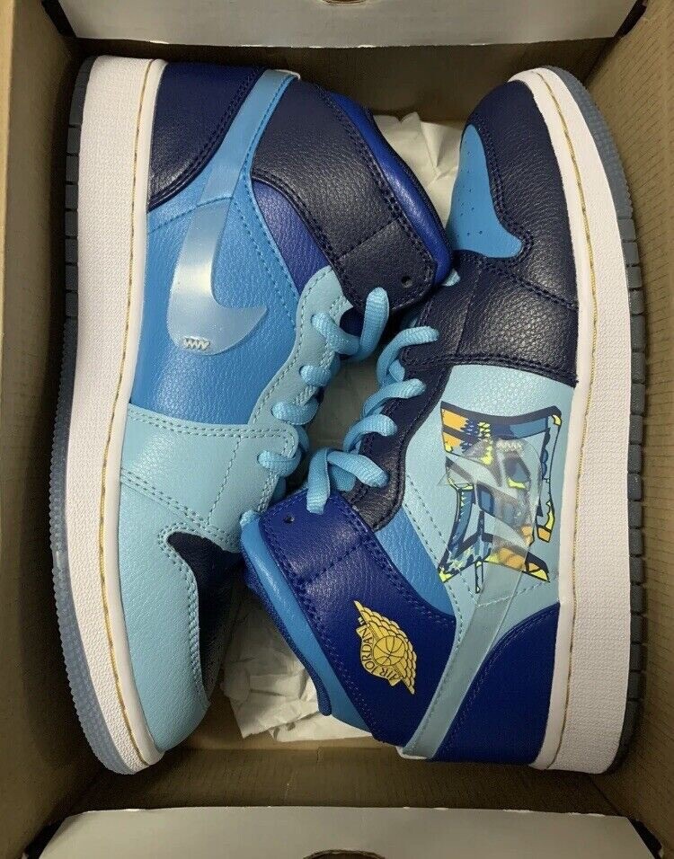 Deadstock - Rare - Nike Air Jordan 1 Mid GS Fly - US 7Y