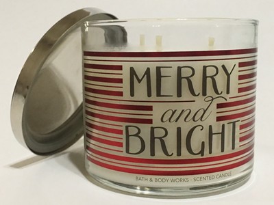 New Bath Body Works Merry Bright Limoncello 3 Wick 145 Scented Large Candle 667545786631 Ebay