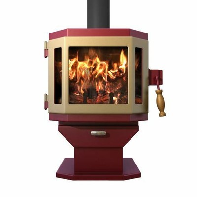 Catalyst Mojave Red Wood Stove With Adobe Tan Door Ebay