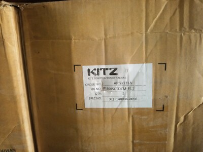 Kitz valve 300sctdzm-fs 2 spec. No. XQT140004-0006 New sealed box of 2 valves #A