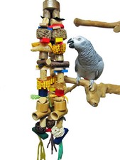 Papageienspielzeug, BIT OF EVERYTHING XXL, 75 Teile,Trägerseile wählbar, Neuheit